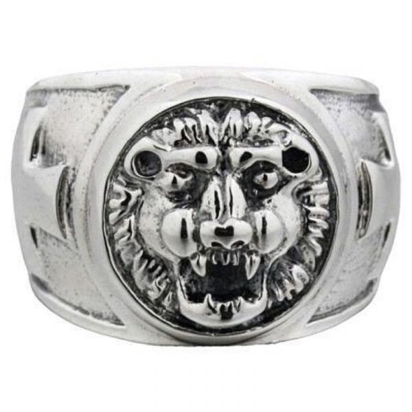 Bague Argent Lion