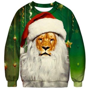 Pull Lion Père Noël