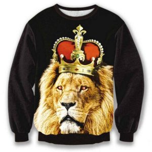 Pull Lion Couronne Roi