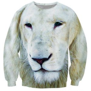 Pull Lion Blanc
