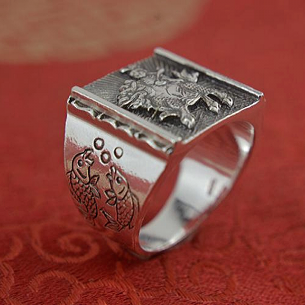 Bague Argent Lion Homme - Image 3