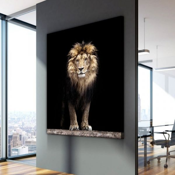 Tableau Abstrait Lion - Image 2