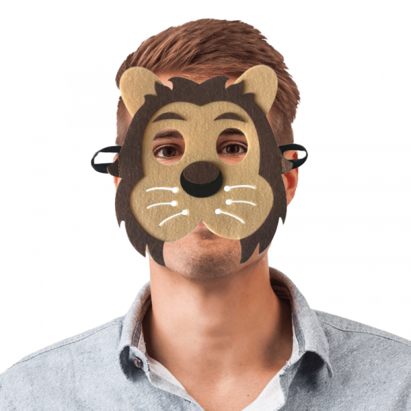 Demi Masque Lion<br/>Simple Fauve - Image 2